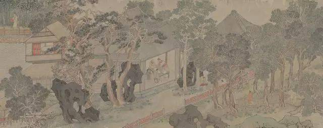 文征明《东园图》卷 历代国画 第1张