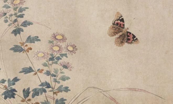 钱选《荷塘早秋图》 历代国画 第1张