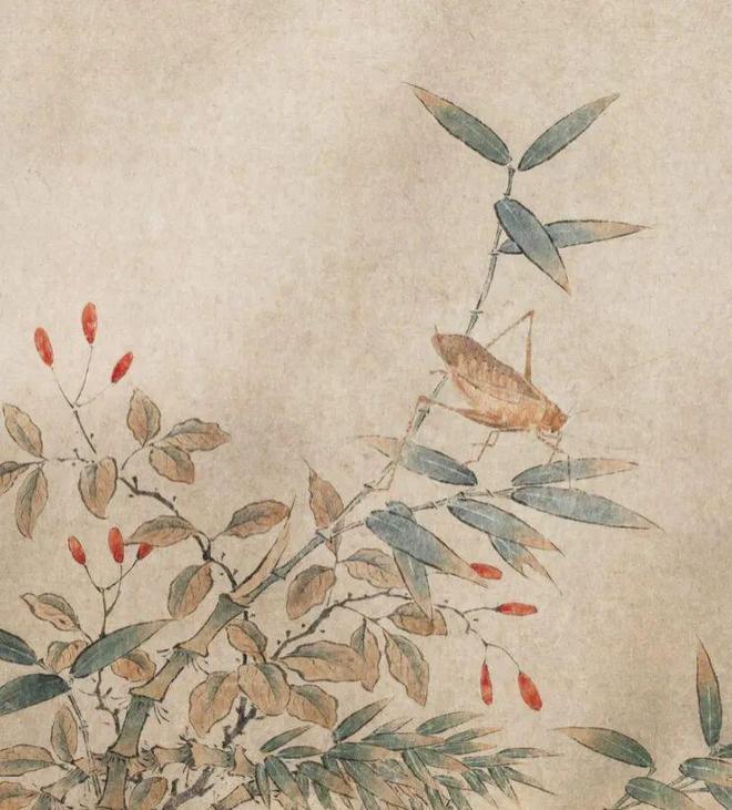 钱选《荷塘早秋图》 历代国画 第22张