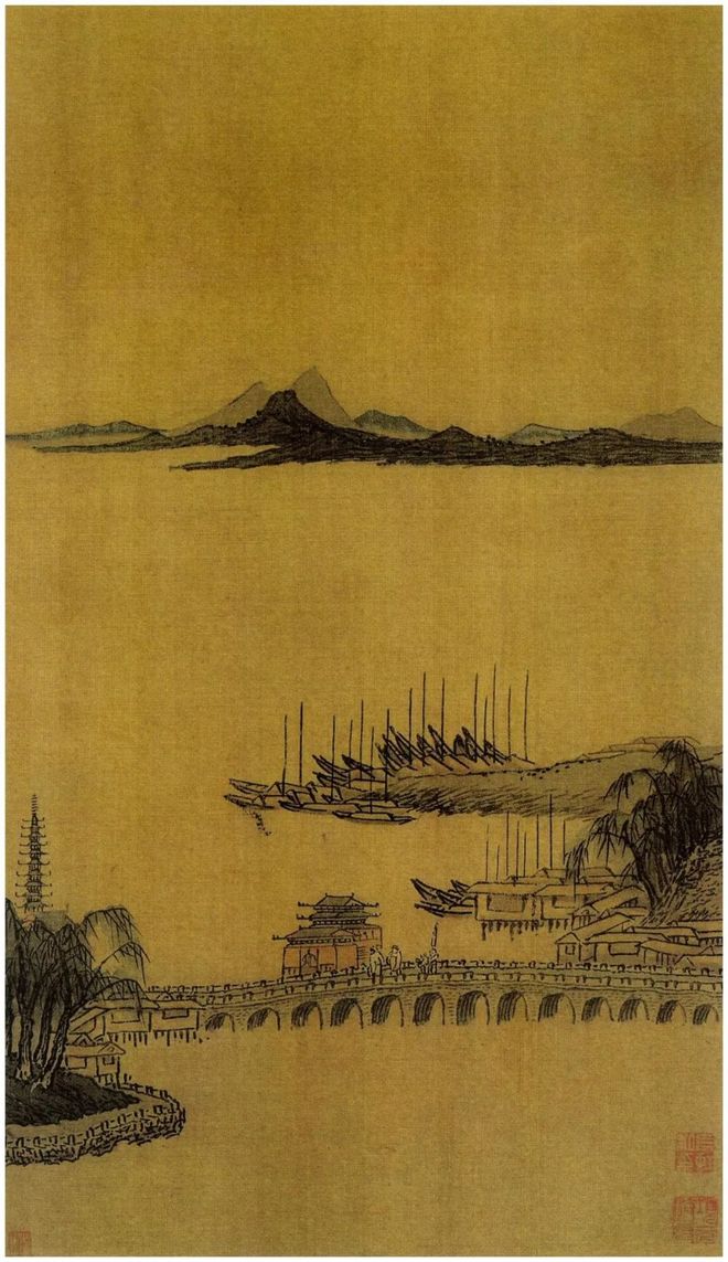 沈周《两江名胜图册》 历代国画 第9张