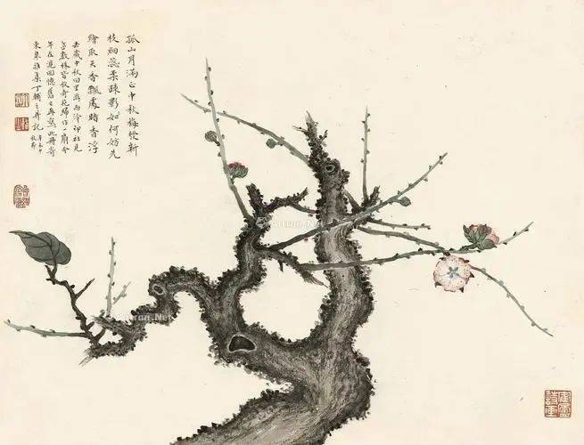 丁辅之梅花韵欣赏 历代国画 第7张