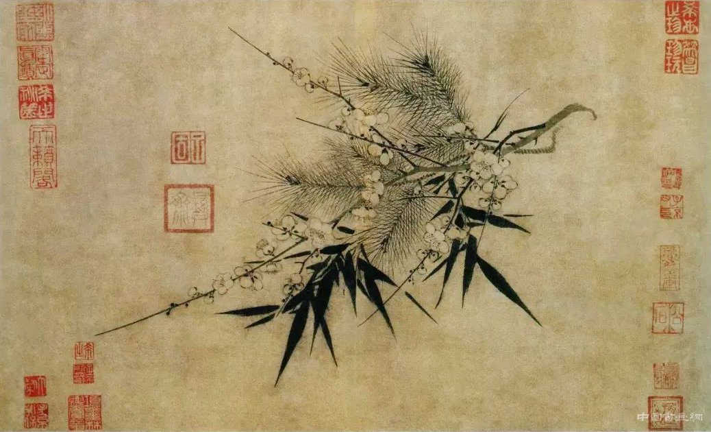 郑孝胥《三友图轴》 历代国画 第2张