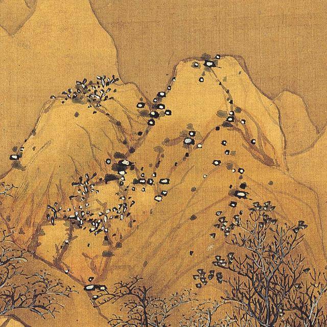 蓝瑛《溪山雪霁图》 历代国画 第7张