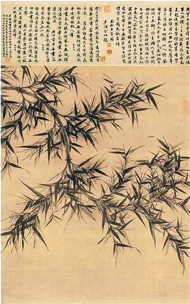 文同《墨竹图》 历代国画 第1张-墨韵书香 文同《墨竹图》 历代国画 第1张