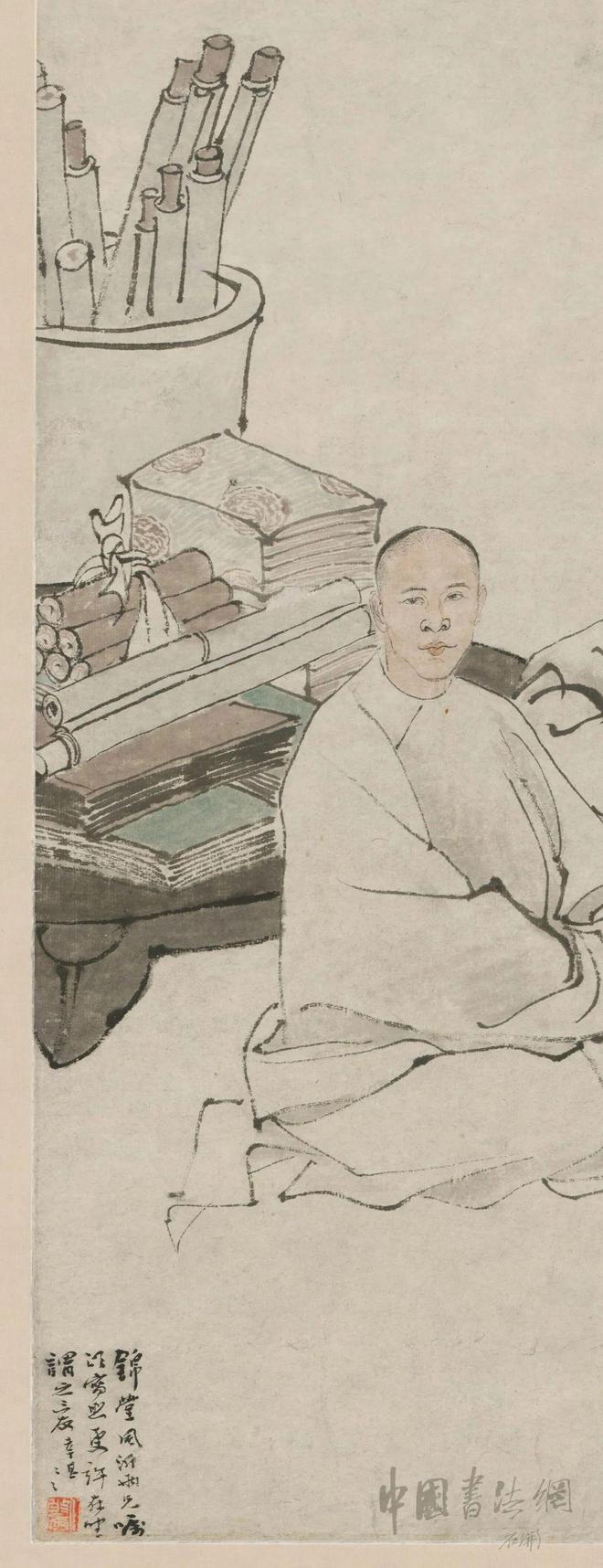 任伯年《三友图》 历代国画 第3张