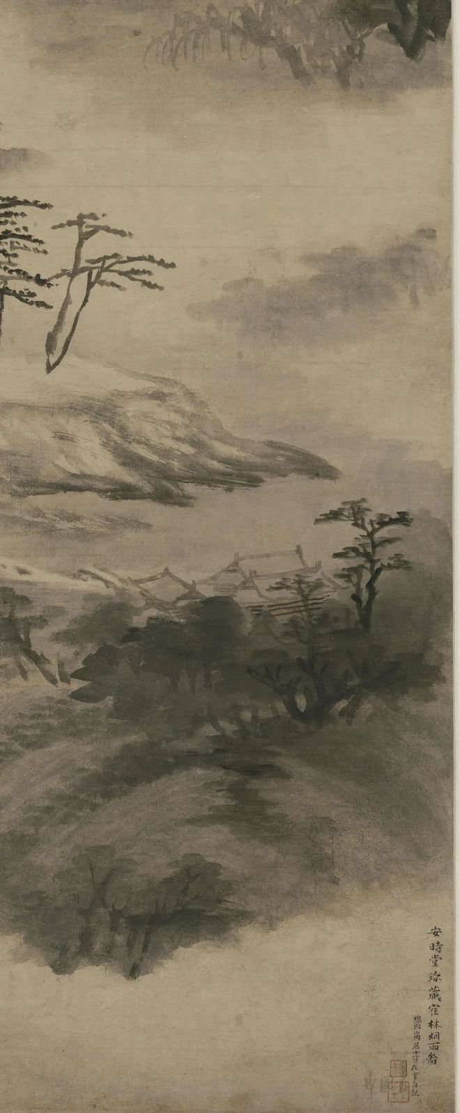 查士标《鹤林烟雨图》 历代国画 第2张-墨韵书香 查士标《鹤林烟雨图》 历代国画 第2张