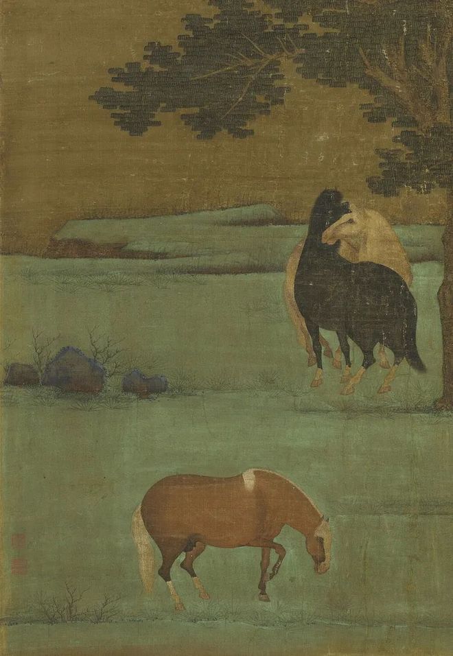 赵雍《骏马图》 历代国画 第3张