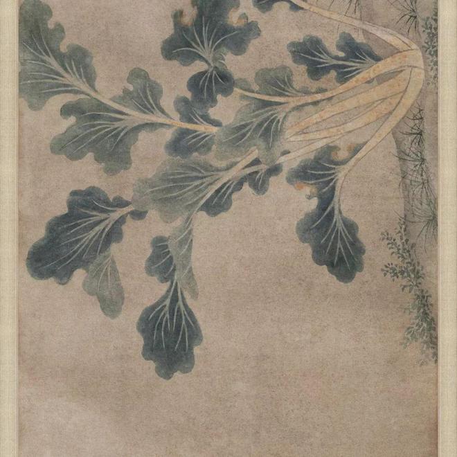 钱选《荷塘早秋图》 历代国画 第43张