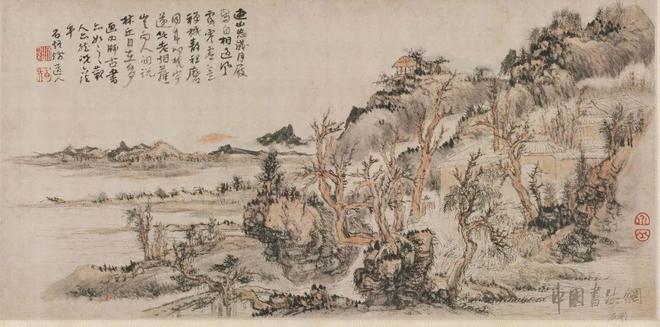 髡残《春山图》 历代国画 第1张