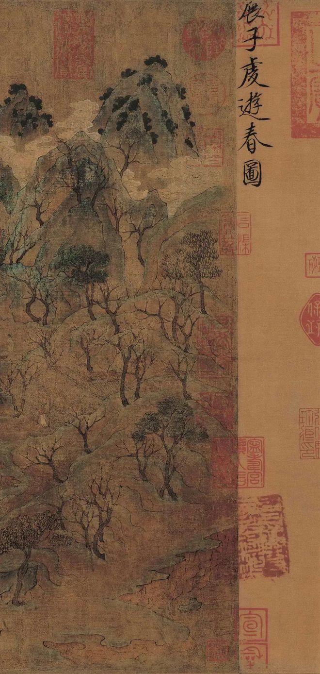 展子虔《游春图》 历代国画 第5张-墨韵书香 展子虔《游春图》 历代国画 第5张