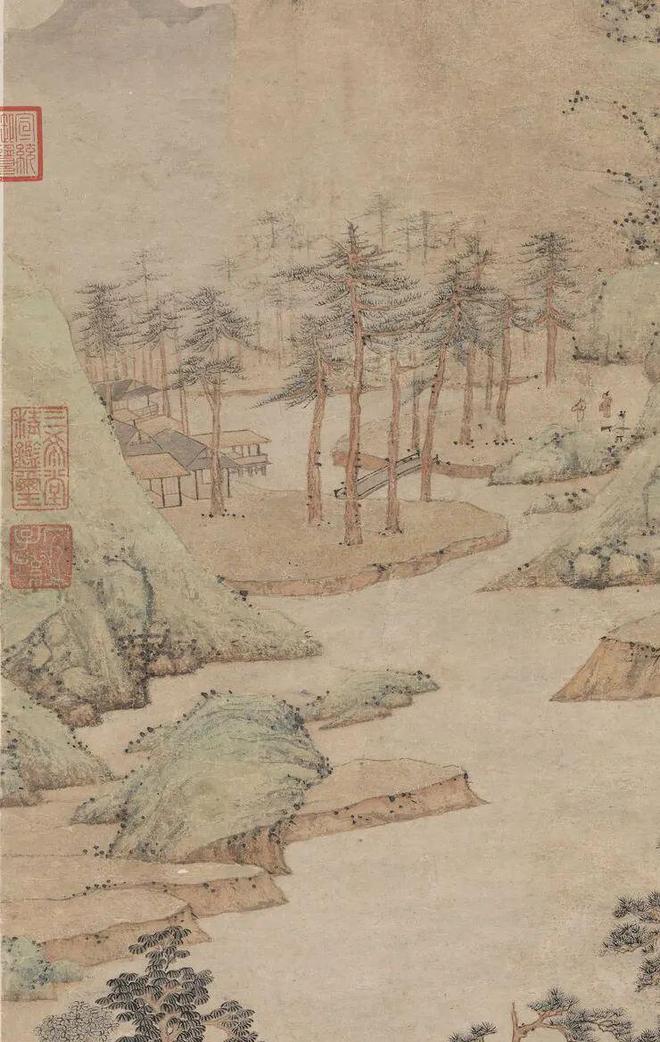 文徵明《雨余春树图》 历代国画 第3张