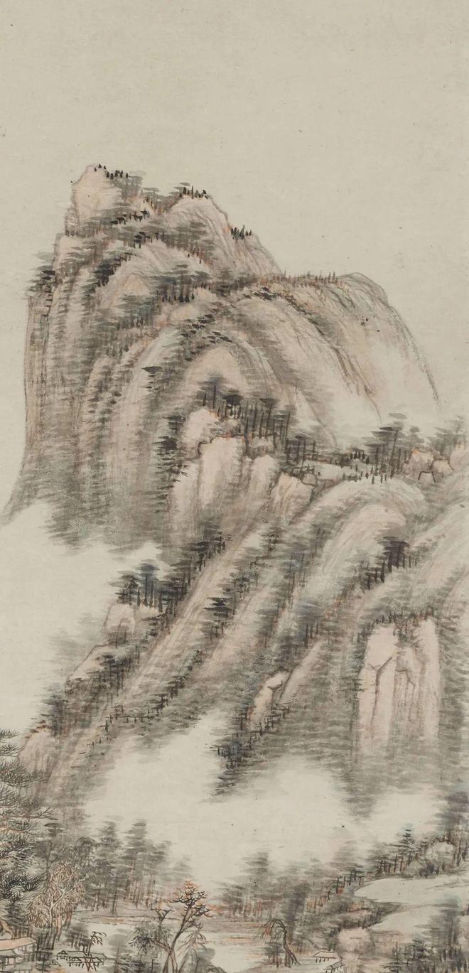 王原祁《仿黄公望山水图》 历代国画 第4张