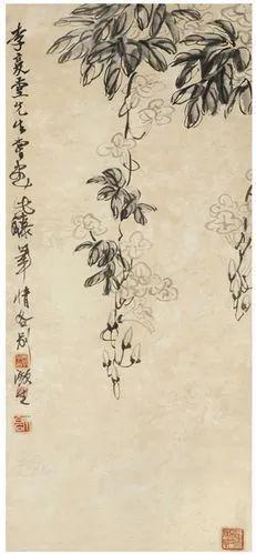 齐白石《凌霄花》 历代国画 第4张