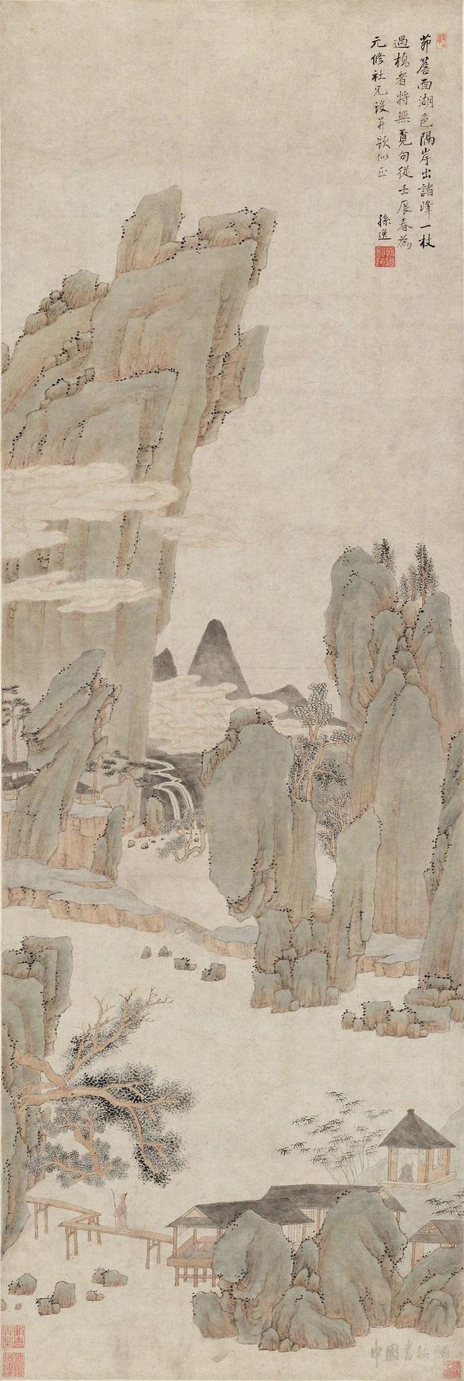 孙逸《溪桥觅句图》 历代国画 第1张-墨韵书香 孙逸《溪桥觅句图》 历代国画 第1张