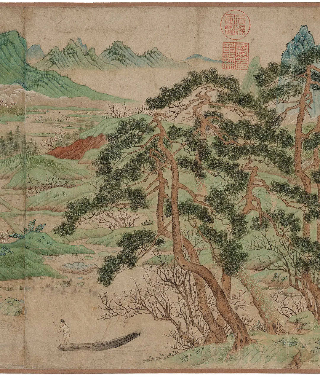 仇英 《桃花源图》 历代国画 第12张