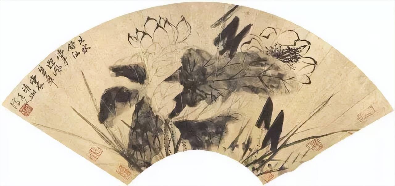 石涛荷花作品欣赏 历代国画 第9张