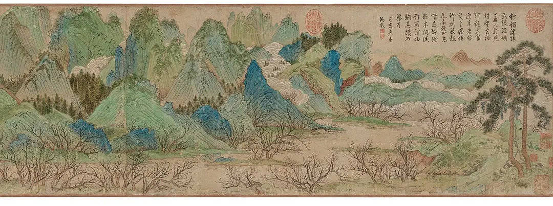 仇英 《桃花源图》 历代国画 第3张