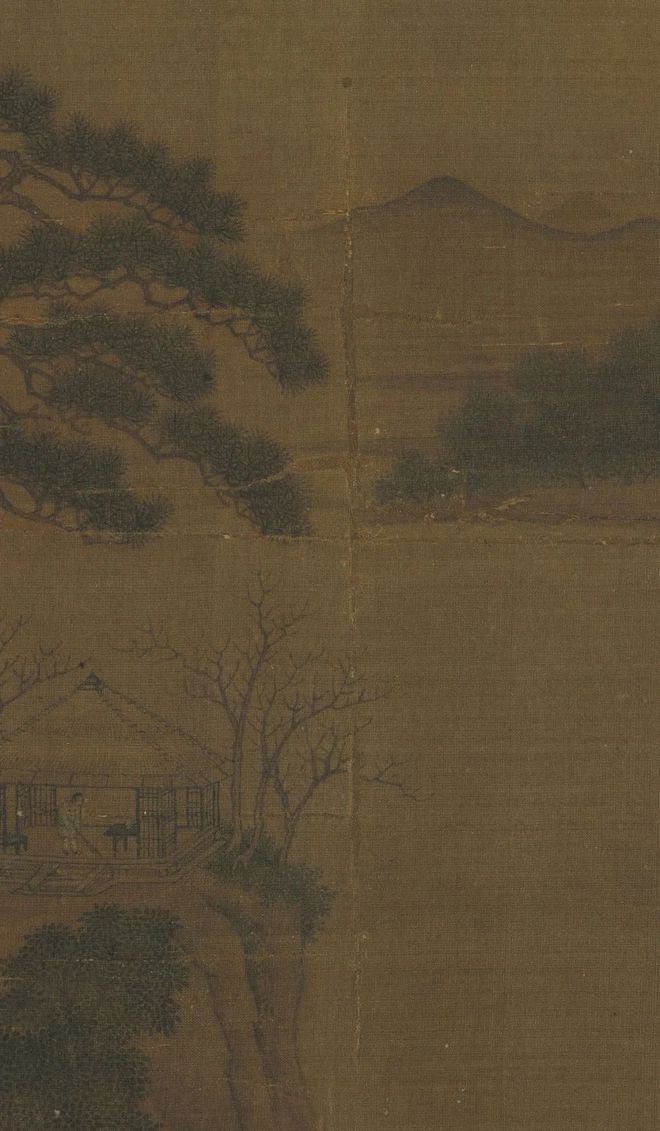 赵伯骕《松斋迟客图》 历代国画 第3张