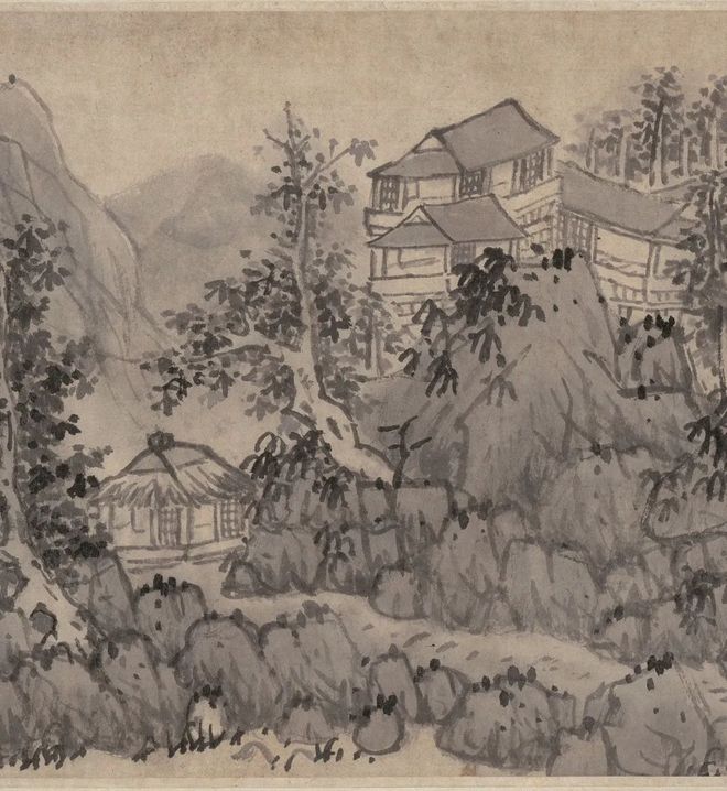 蓝瑛《秋山图》 历代国画 第8张