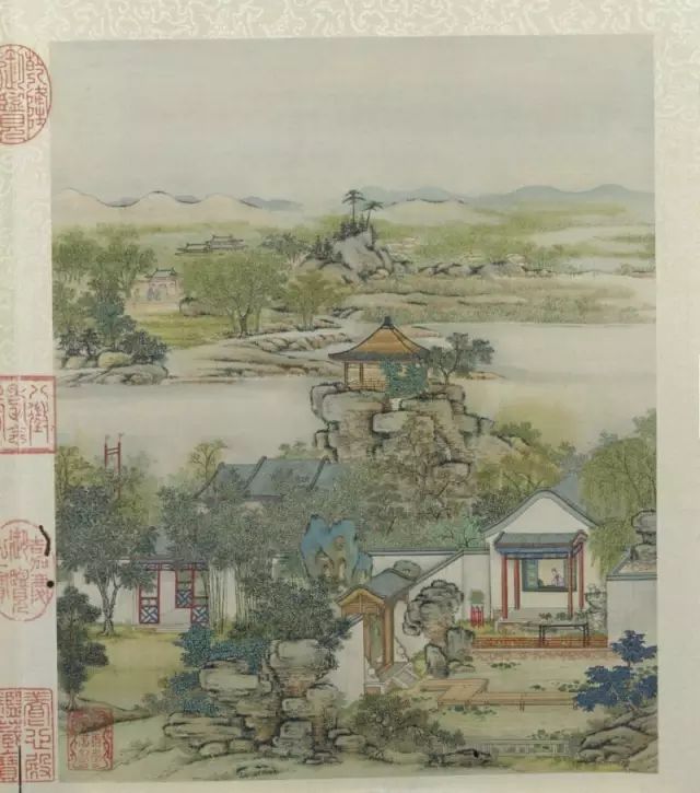 陈枚《圆明园山水楼阁图册》 历代国画 第3张