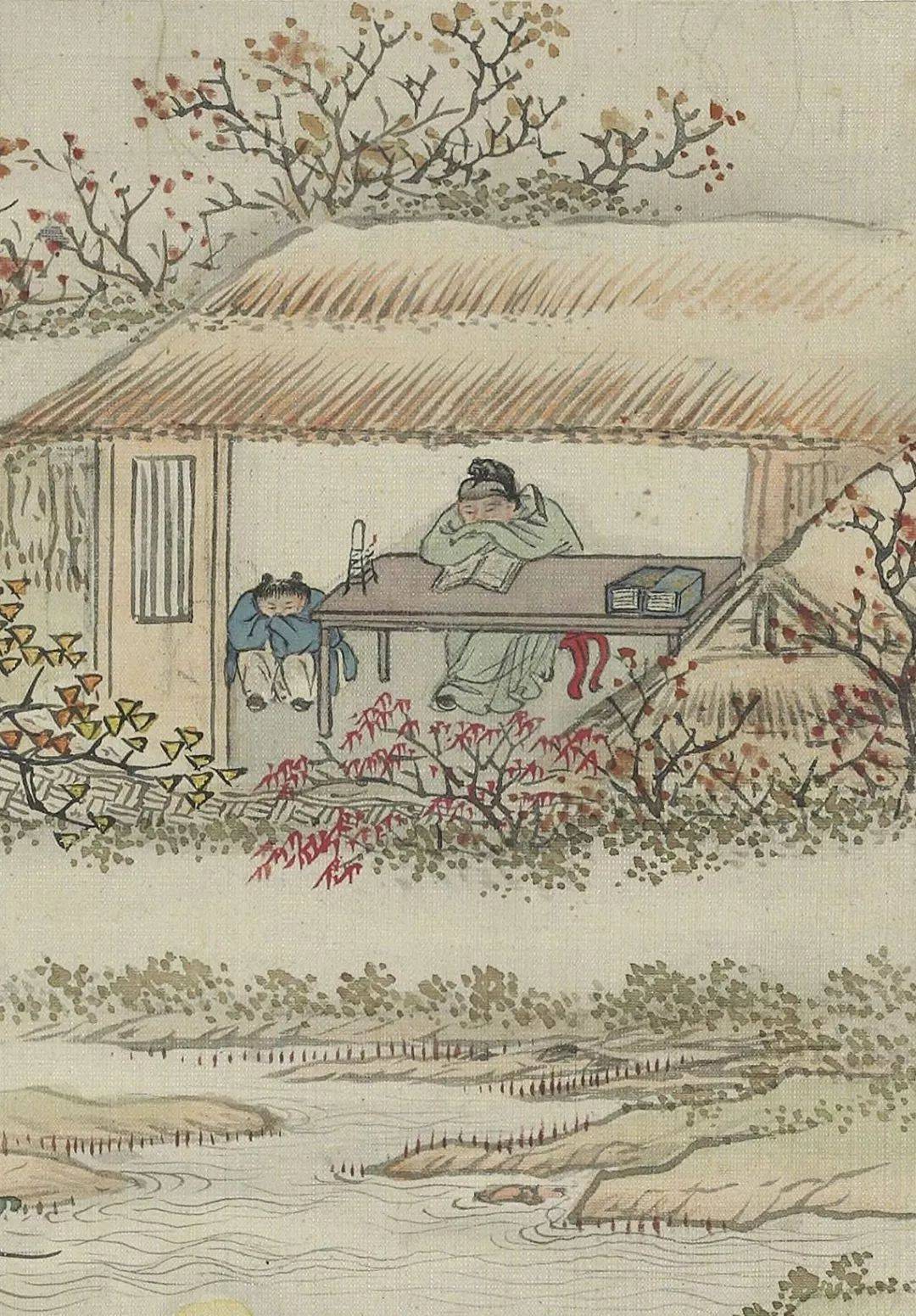 费丹旭《风月秋声》 历代国画 第1张
