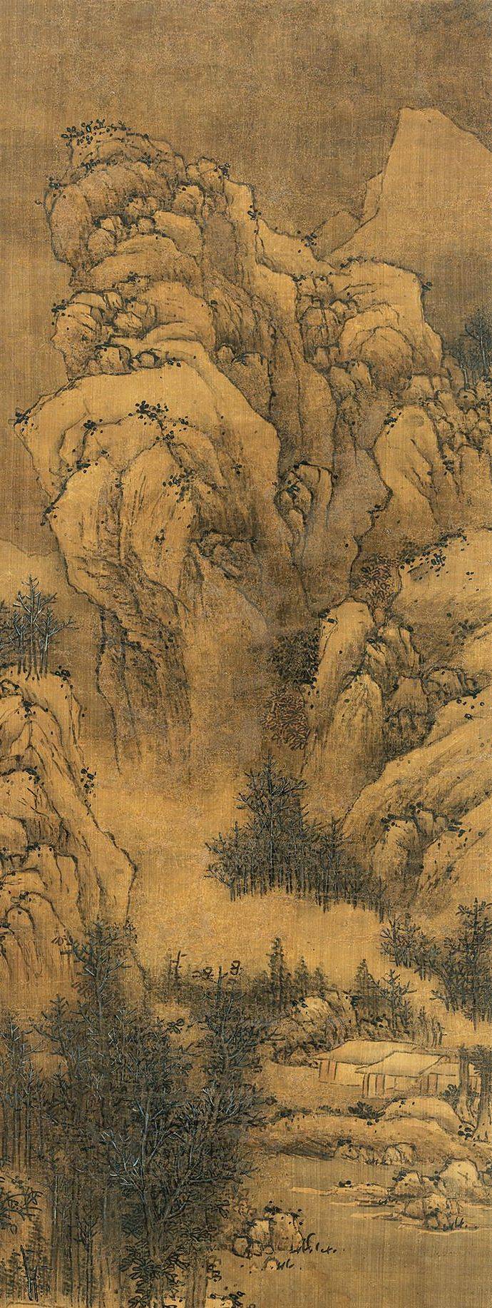 蓝瑛《溪山瑞色圖》 历代国画 第3张