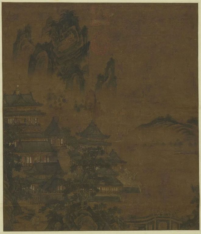赵伯驹《汉宫春晓图》 历代国画 第1张