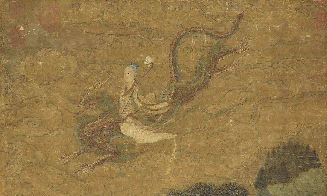 赵伯驹 《飞仙图》 轴 历代国画 第2张-墨韵书香 赵伯驹 《飞仙图》 轴 历代国画 第2张