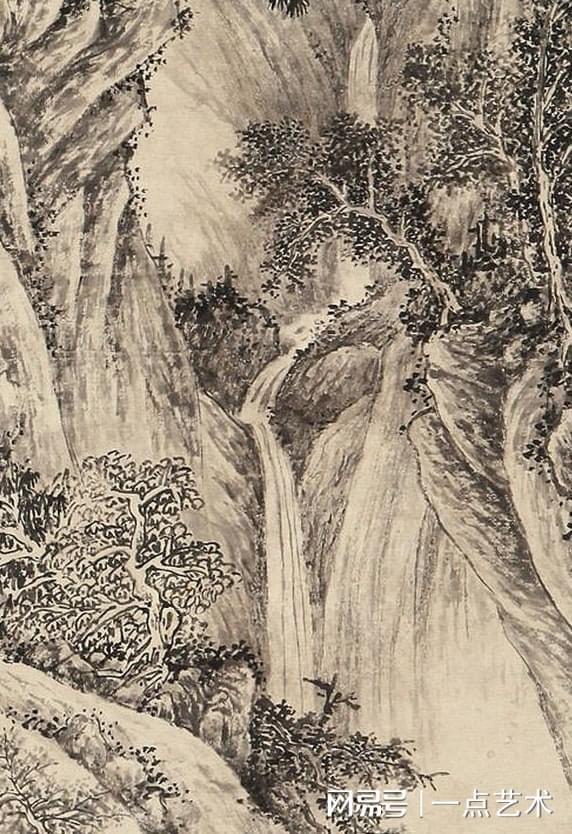 文伯仁《观瀑图 历代国画 第4张
