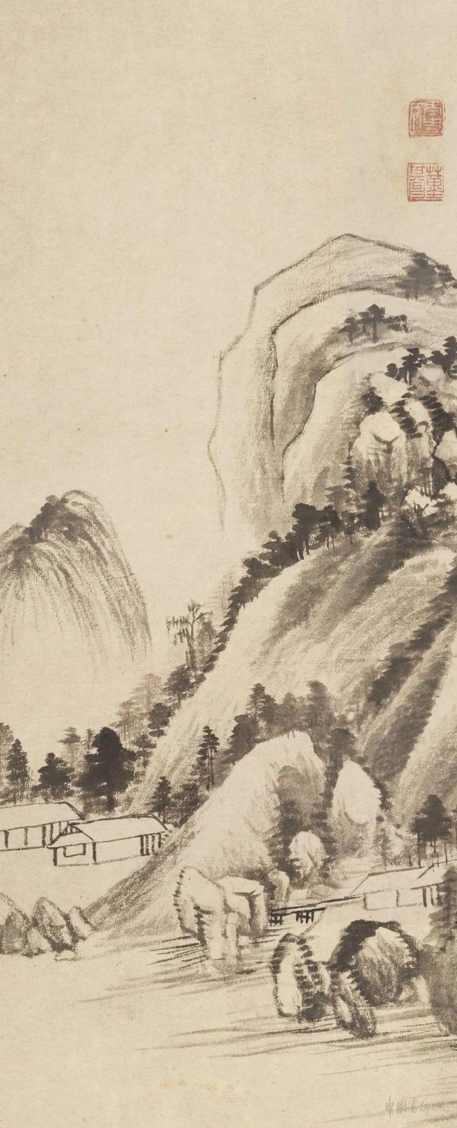 董其昌《裴晋公诗意图》 历代国画 第5张
