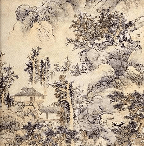 蓝瑛《层峦秋色图》 历代国画 第4张