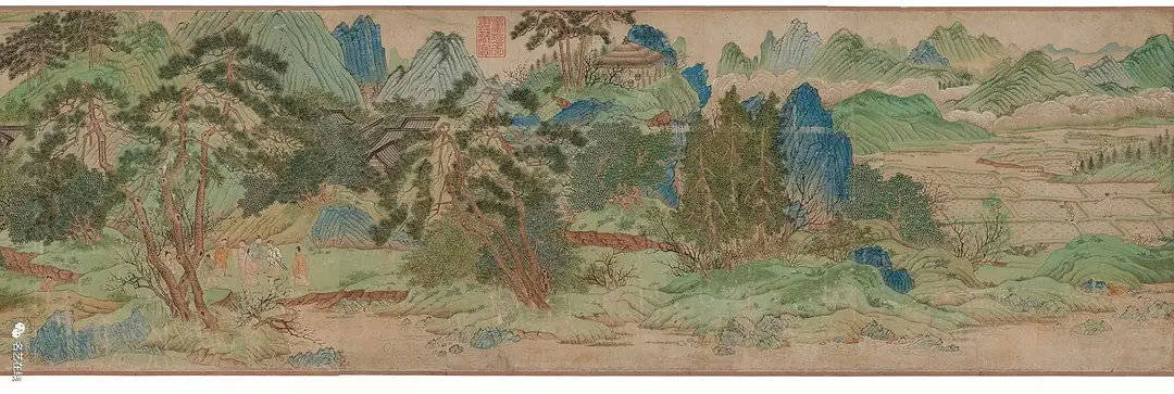 仇英 《桃花源图》 历代国画 第16张