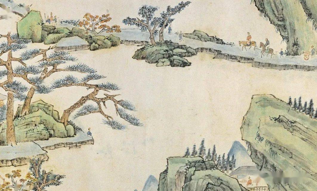萧云从《秋山行旅图》 历代国画 第1张