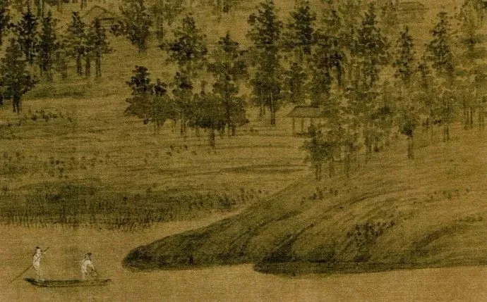 董源《潇湘图》 历代国画 第3张-墨韵书香 董源《潇湘图》 历代国画 第3张