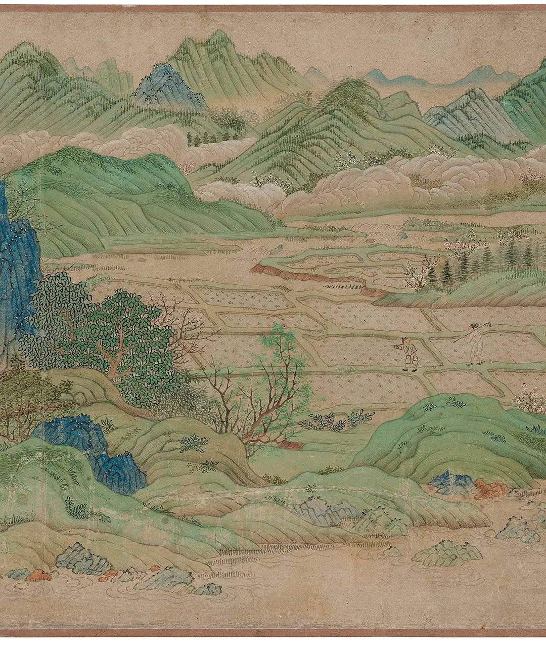 仇英 《桃花源图》 历代国画 第13张