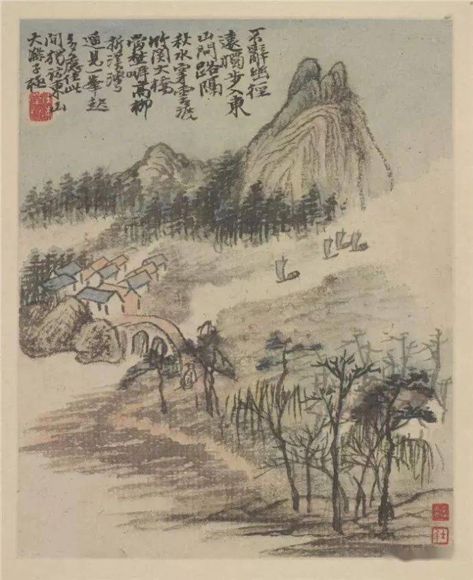 石涛《忆金陵》册页 历代国画 第7张