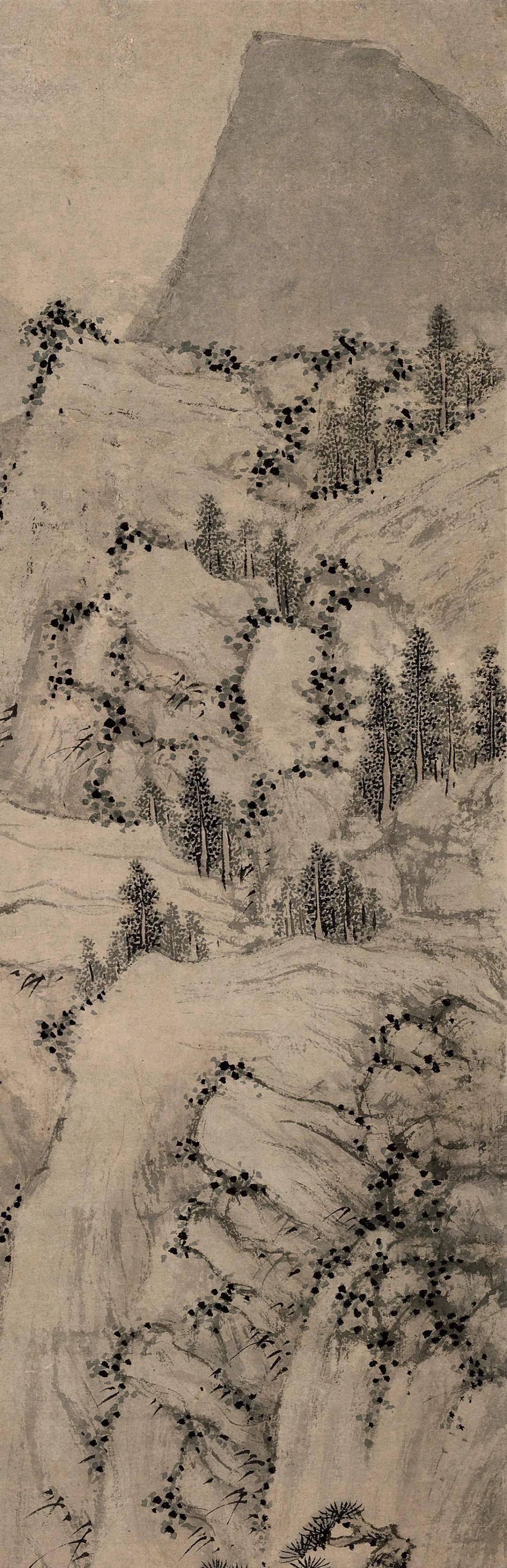 文伯仁《松风高士图》 历代国画 第5张