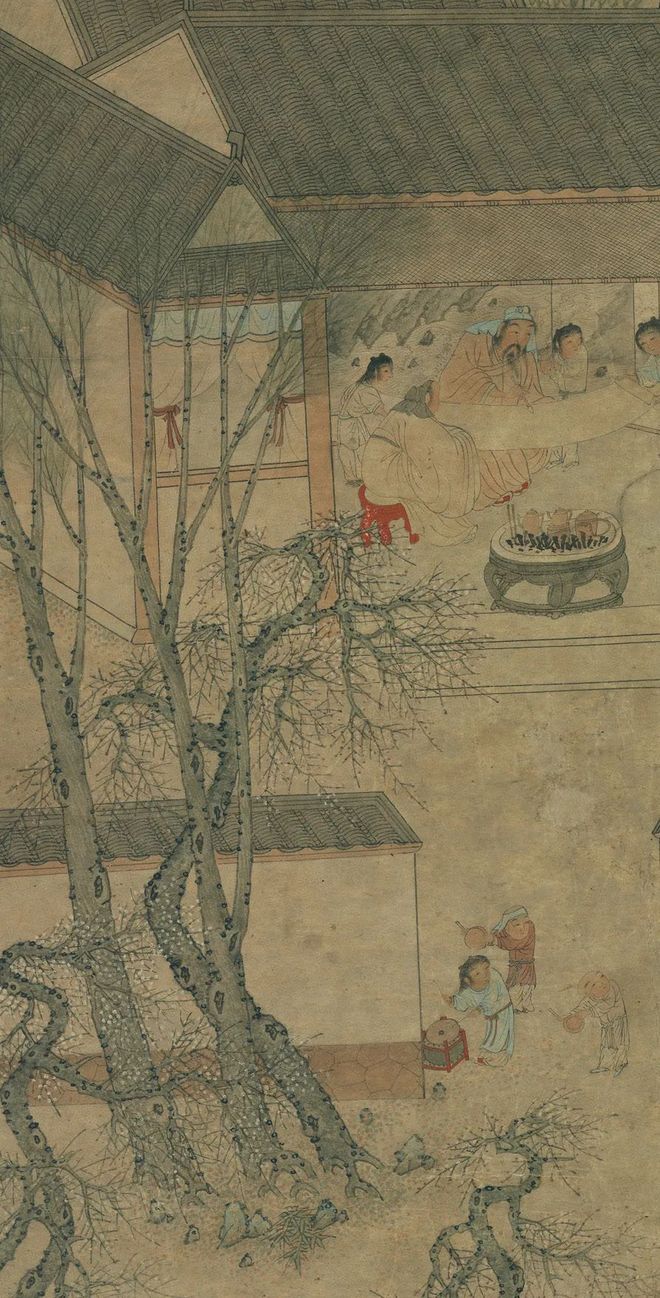 钱贡《太平春色图》 历代国画 第5张