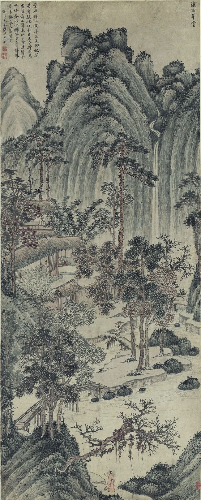 沈周《瀼西草堂图》 历代国画 第1张