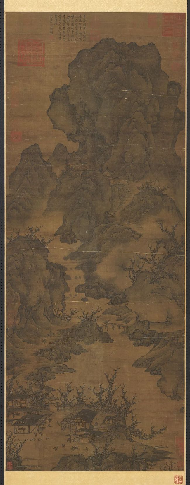 关仝《关山行旅图》 历代国画 第1张