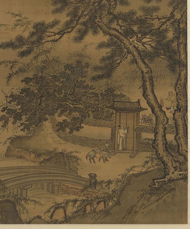 戴进《春游晚归图》 历代国画 第2张