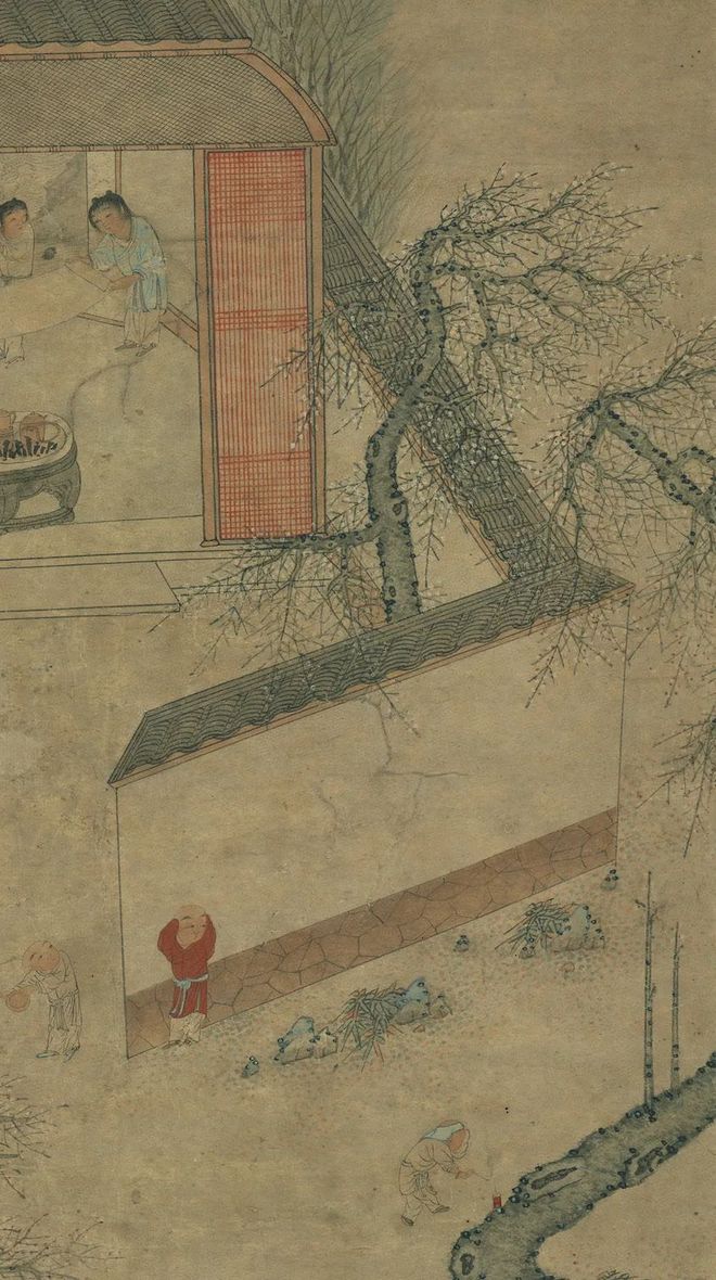 钱贡《太平春色图》 历代国画 第4张