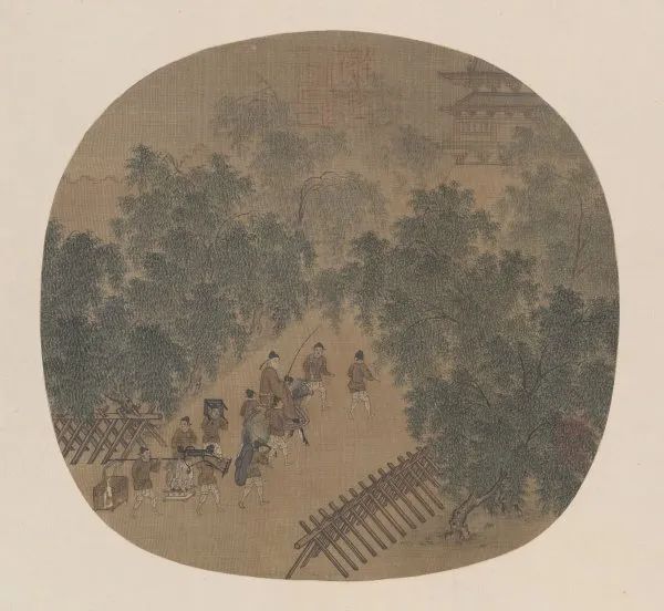 佚名 《春游晚归图》 历代国画 第1张