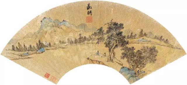 文征明扇面书画 历代书法 第13张