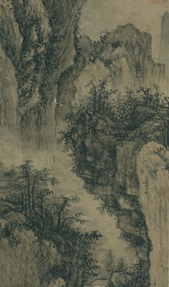 王绂《山亭文会图》 历代国画 第5张