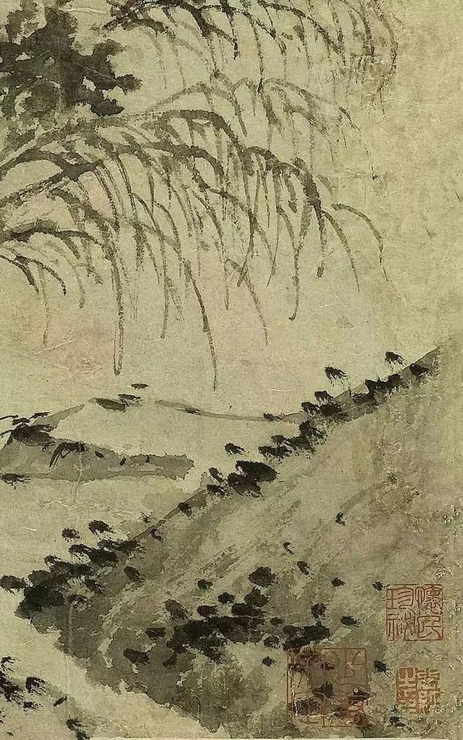 明 沈周  《垂钓图》 历代国画 第5张