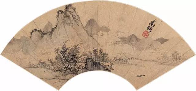 文征明扇面书画 历代书法 第2张