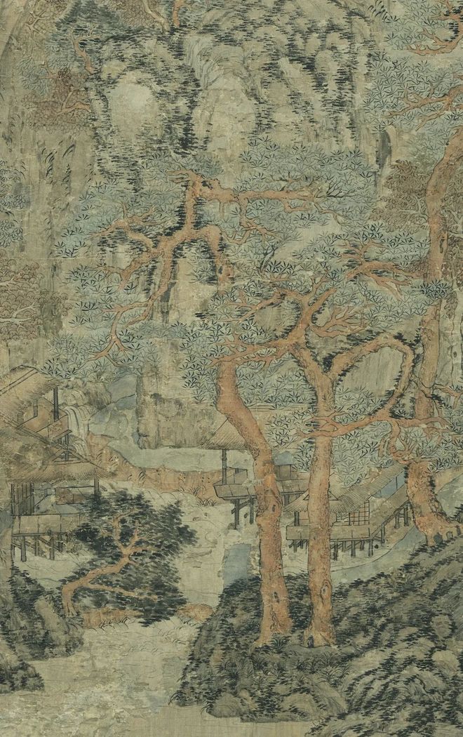 陆治《仿王蒙林壑消闲》 历代国画 第2张