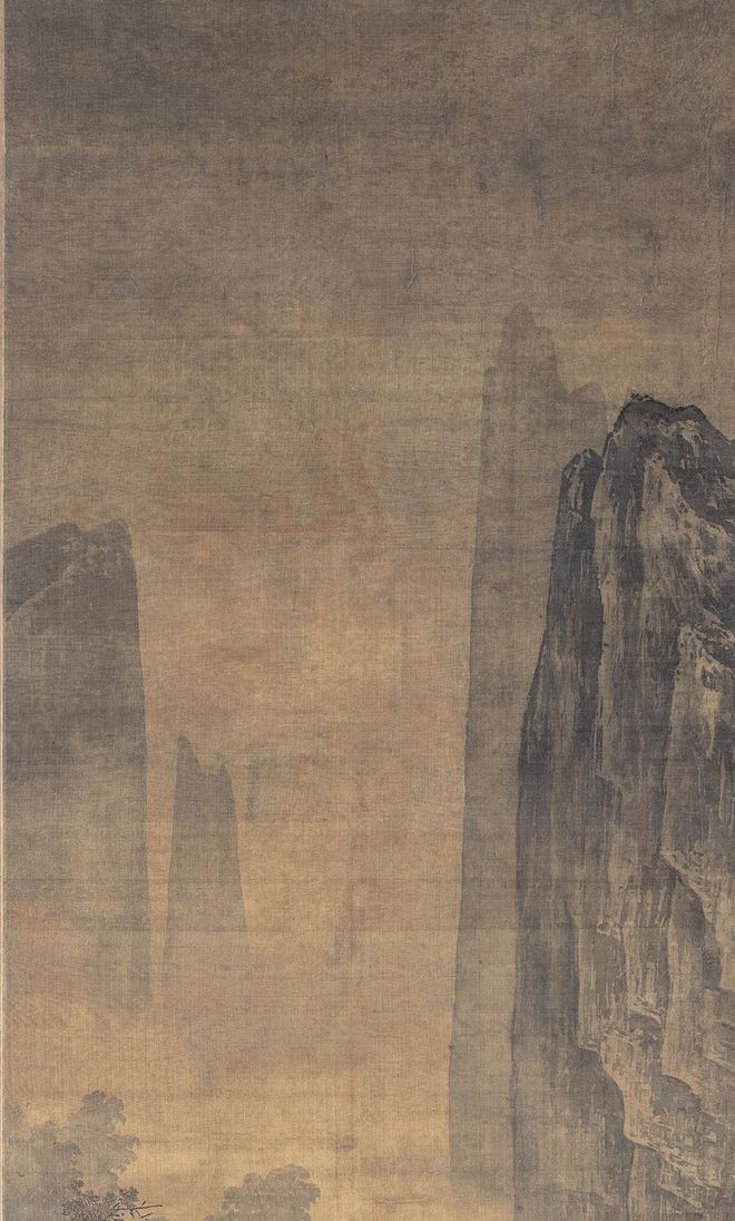 萧照《秋山红树图》 历代国画 第5张