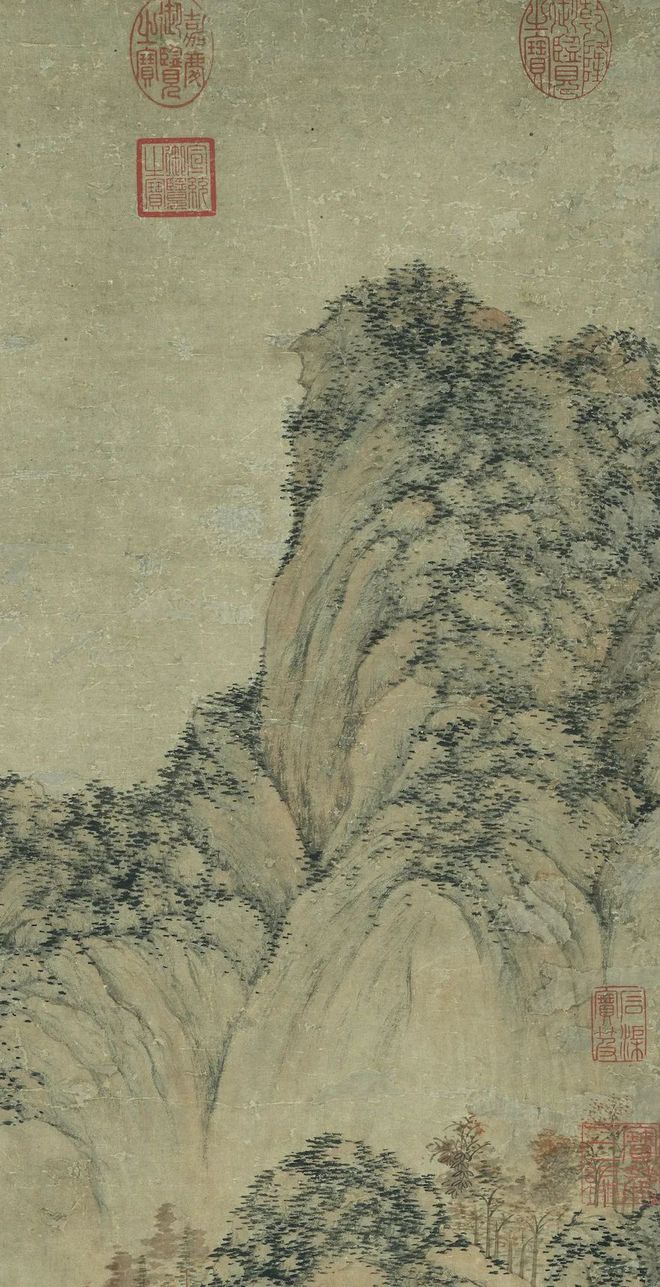 陆治《仿王蒙林壑消闲》 历代国画 第5张